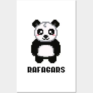 pixel panda Posters and Art